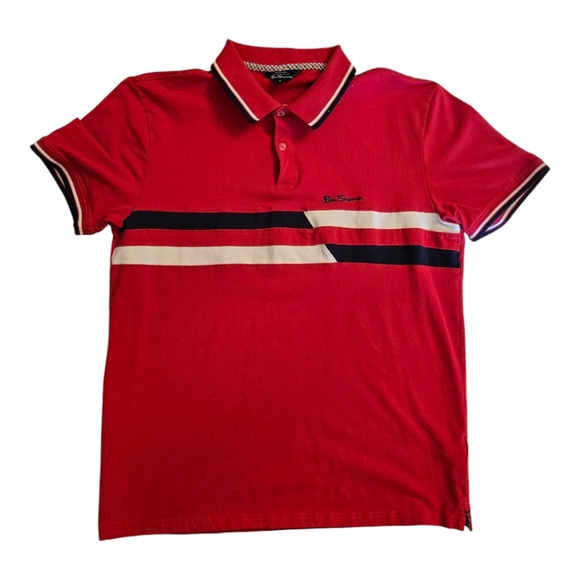 Lot of two Ben Sherman Polo Shirts Men's Size Medium - Picture 2 of 3